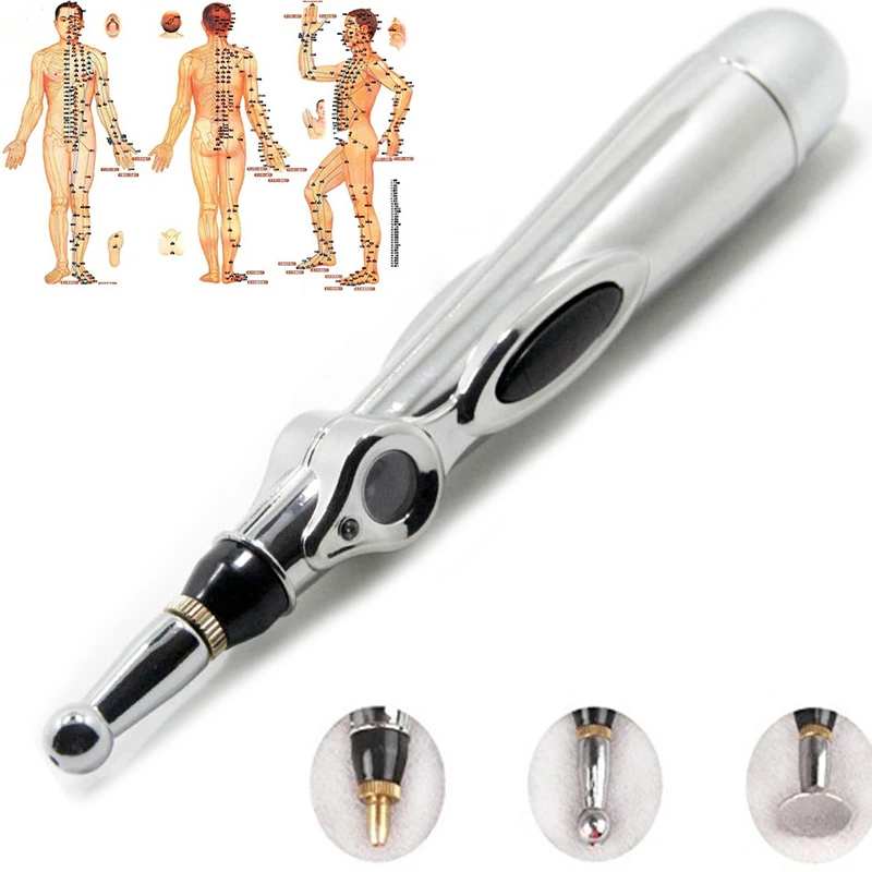 Hot Electronic Acupuncture Pen Electric Meridians Laser Therapy Heal Massage Pen Meridian Energy Pen Relief Pain Tools