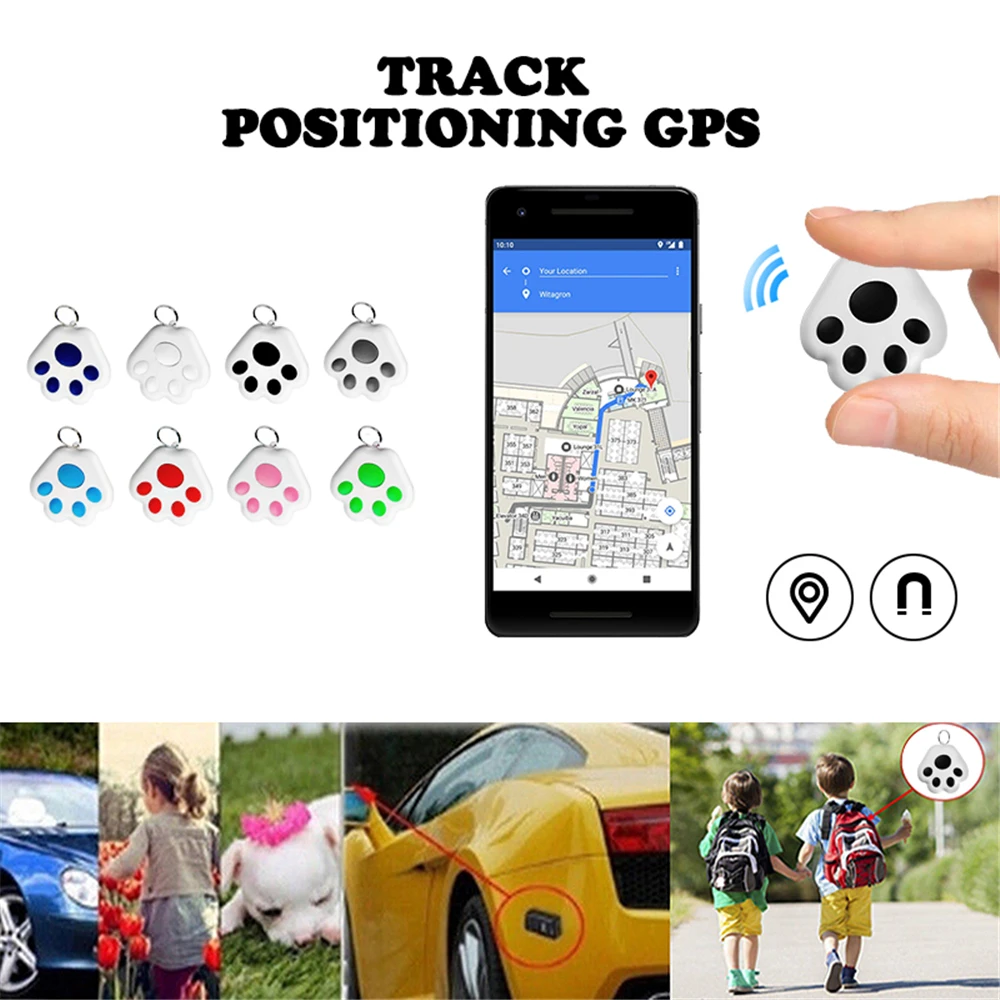 Mini Smart GPS Tracker Key Finder Locator Wireless Bluetooth Anti Lost Alarm Sensor Device Tracker For Kids Pets Car Luggage