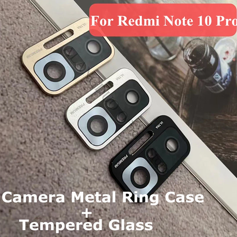 Camera Metal Ring Glass For Redmi Note 10 Pro Camera Screen Protector for xiaomi redmi note 9 9S 9Pro redmi note10pro Lens Cover