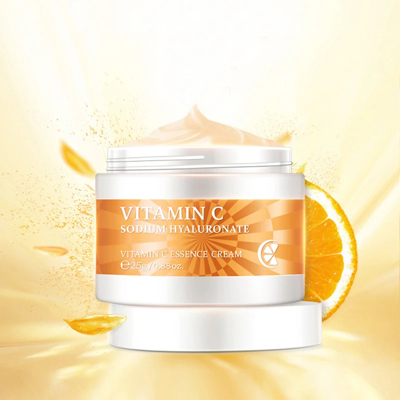 Vitamin C Essence Face Cream Hyaluronic Acid Moisturizer Anti Wrinkle Anti Aging Nourishing Serum Whitening Cream Skin Care