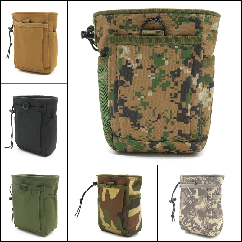 Cartridge Bag Outdoor Airsoft Durable Waist Pouch Hunting Drawstring Tactical Oxford Camping EDC Molle Pocket Waist Bag