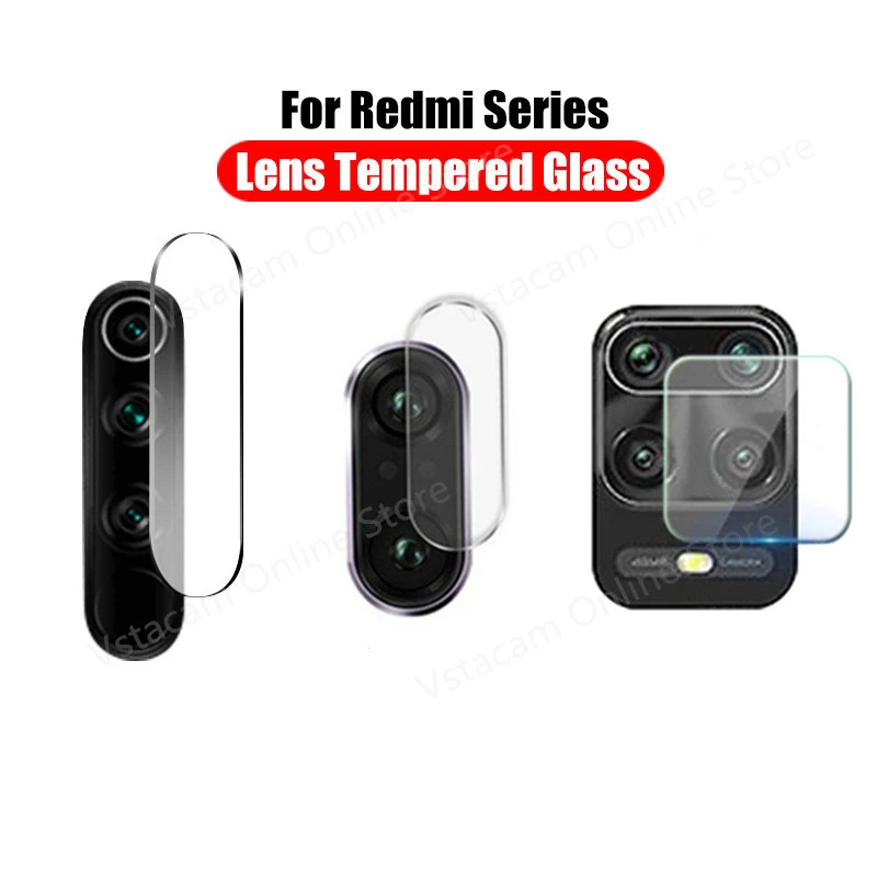 2 PCS Camera Glass For Xiaomi Redmi Note 9S 8 7 9 10 Pro 9A  8T 8A Screen Protector Mi Poco X3 M3 Redmi Note 9 S 8  9T Lens Film