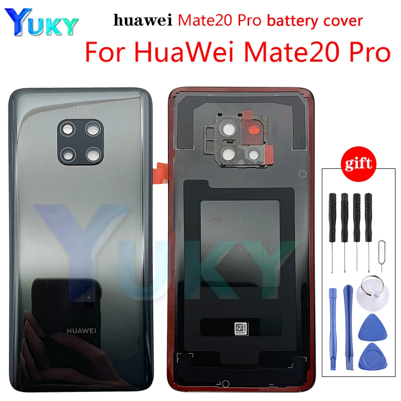 Original Rear Back Housing Door For Huawei Mate 20 pro Glass Battery Cover For Mate20 Back cover Housing Replacement Parts