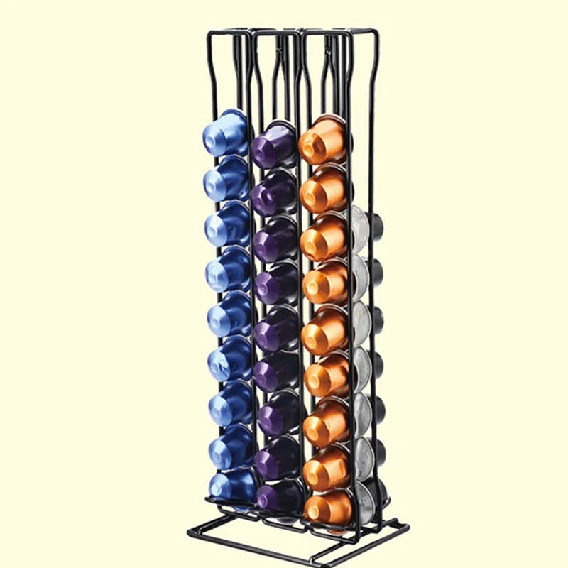 Practical Coffee Capsule Holder Tower Stand For 60 Nespresso Capsules Storage soporte capsulas nespresso Coffee Pod Holder