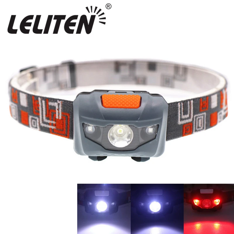 mini  Headlamp 4 Mode lightweight Waterproof LED Head light Camping Head lamp Travel mini hike Headlight AAA battery