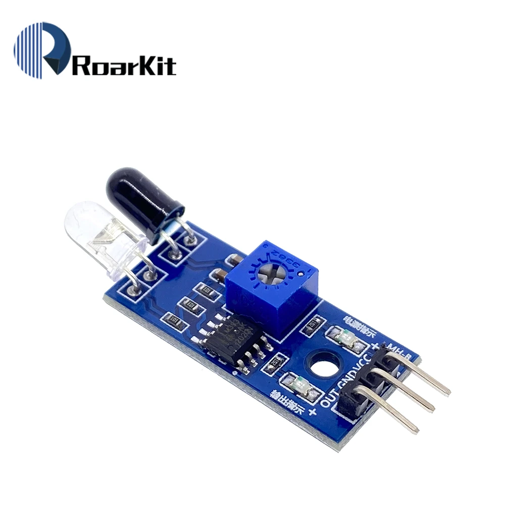 IR Infrared Obstacle Avoidance Sensor Module for Arduino Smart Car Robot 3-Wire Reflective Photoelectric New