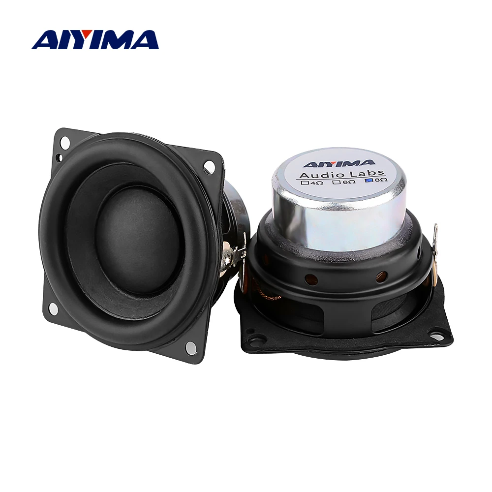 AIYIMA 2Pcs 2 Inch Full Range Audio Speakers 8 Ohm 10W Neodymium Magnet Hifi Stereo BT Speaker Home Theater Loudspeaker