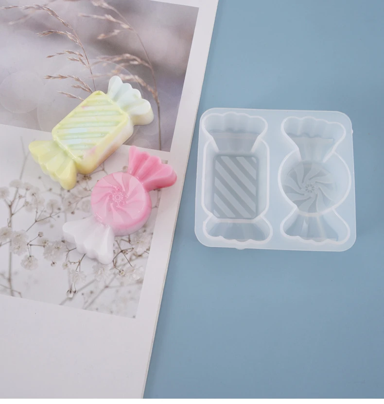 Sugar Candy Shaped Silicone Resin Molds UV Resin Molds DIY Handcraft Jewelry Accessories Jewelry Moulds