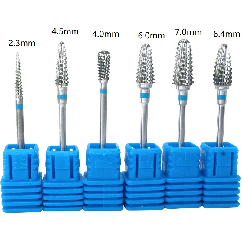 6kinds Carbide Nail Drill Bits Tungsten Carbide Bits Rotary Burr Manicures Drill Accessories Nail Electric Beauty Tools,New