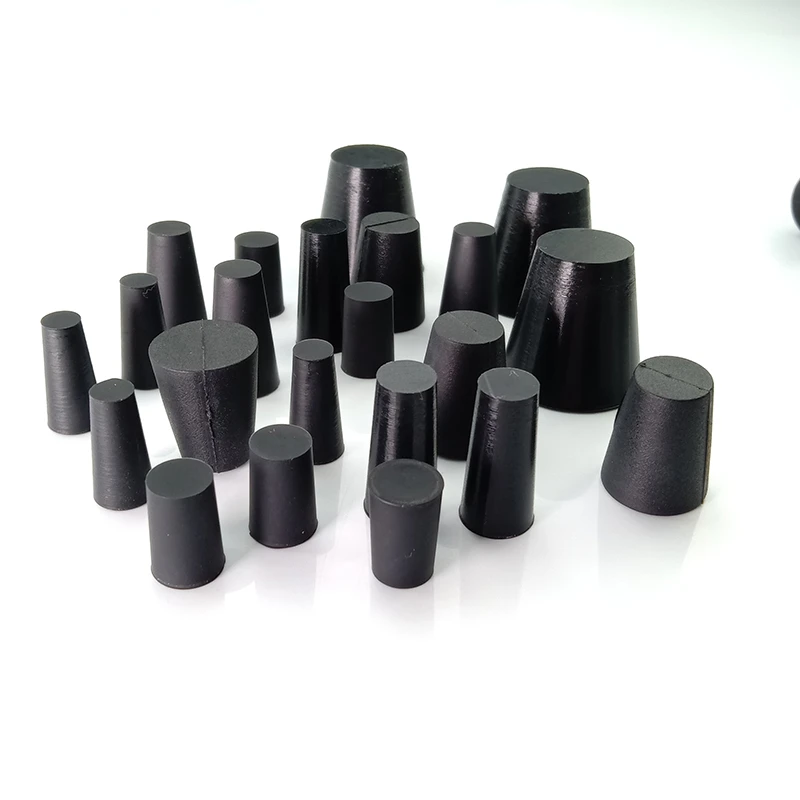 Black Stoppers Sealing End Cover Caps /High Temp Bungs /Conical Silicone Rubber Plug /Flask Tapered Tube /Masking Hole Stopper
