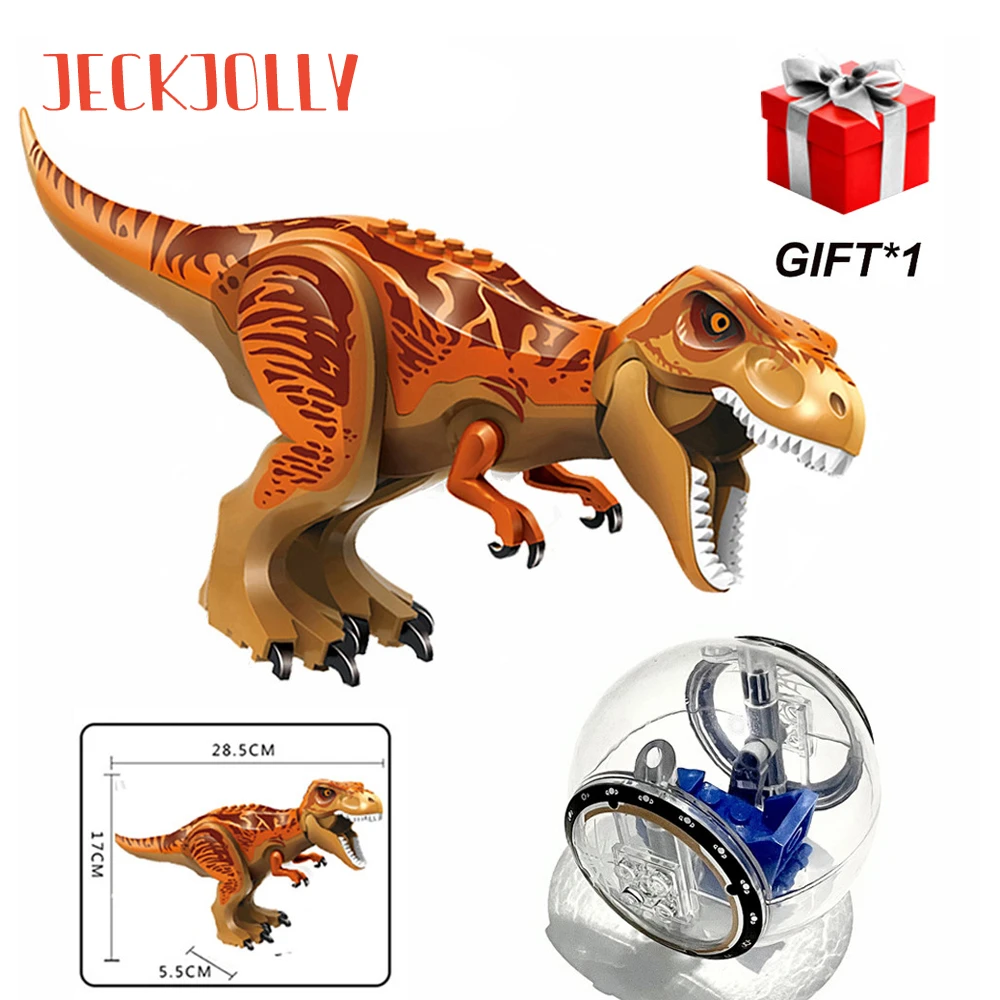 Large Dinosaurs Building Blocks Jurassic Dino World Park Tyrannosaurus Rex Wyvern for Kids Christmas Gifts Boys Bricks Toys