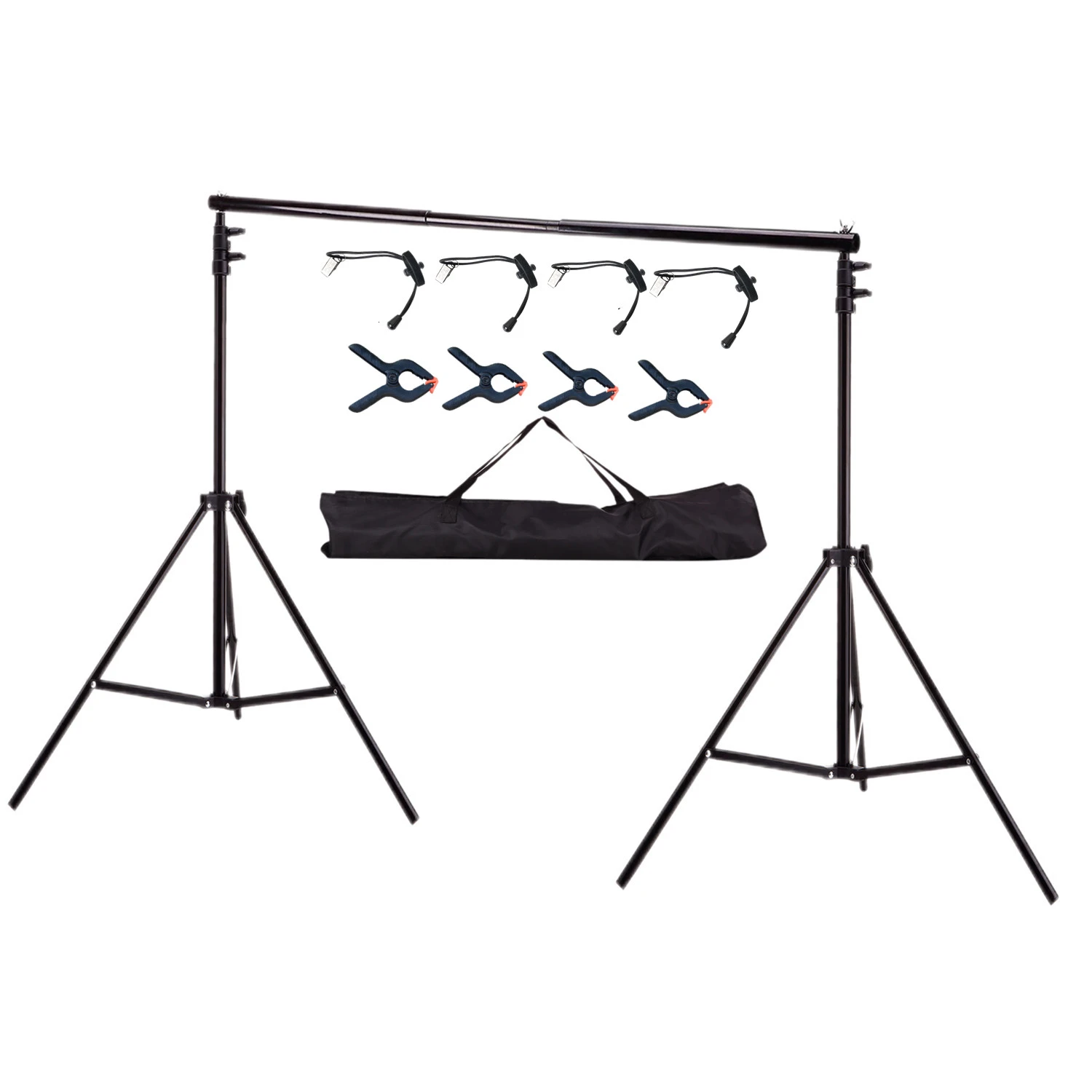 2MX 2M(6.5ft*6.5ft) Photo Background Support System Stands Adjustable Backdrop Photograpy Backdrops for photo studio