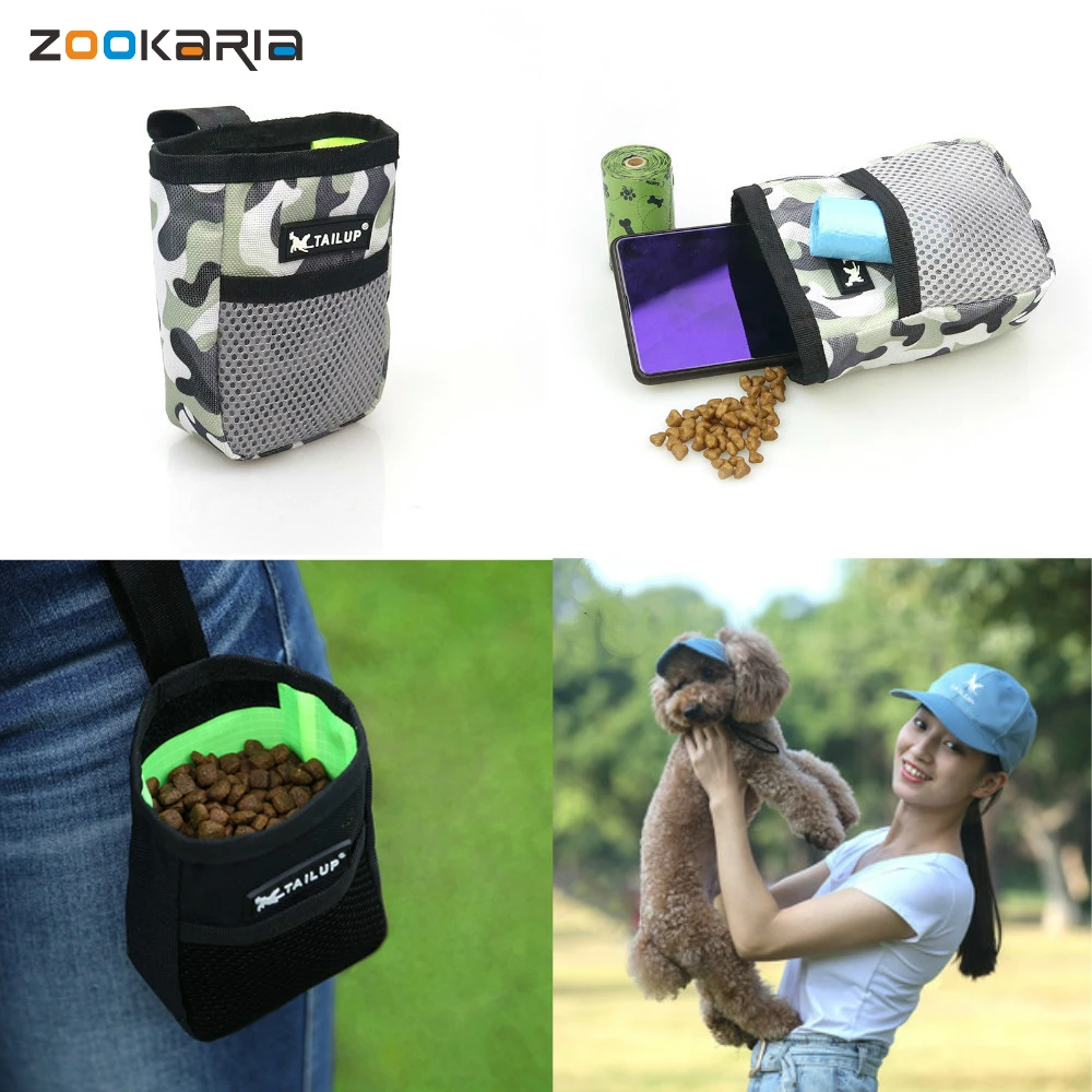 Outdoor Portable Training Dog Snack Bag Pet Supply Detachable Strong Wear Resistance Large Capacity Puppy Snack Reward Waist Bag