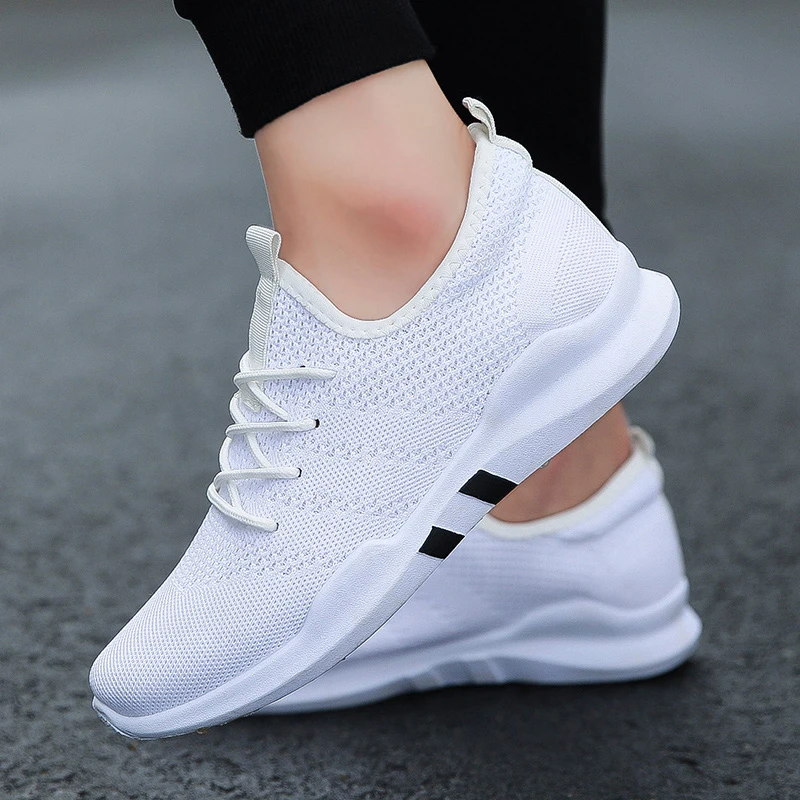 2022 Fashion Mens Casual Shoes White Lace-Up Breathable Shoes Sneakers Basket White Black Tennis Mens Trainers Zapatillas Hombre