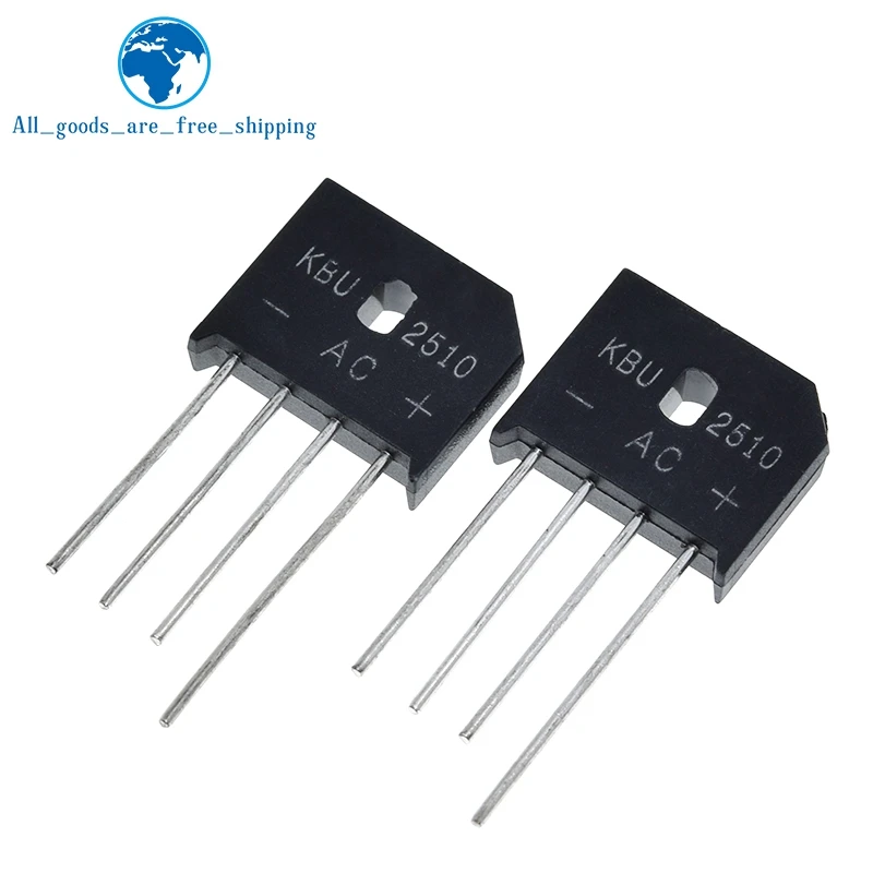 5PCS 25A 1000V diode bridge rectifier KBU2510