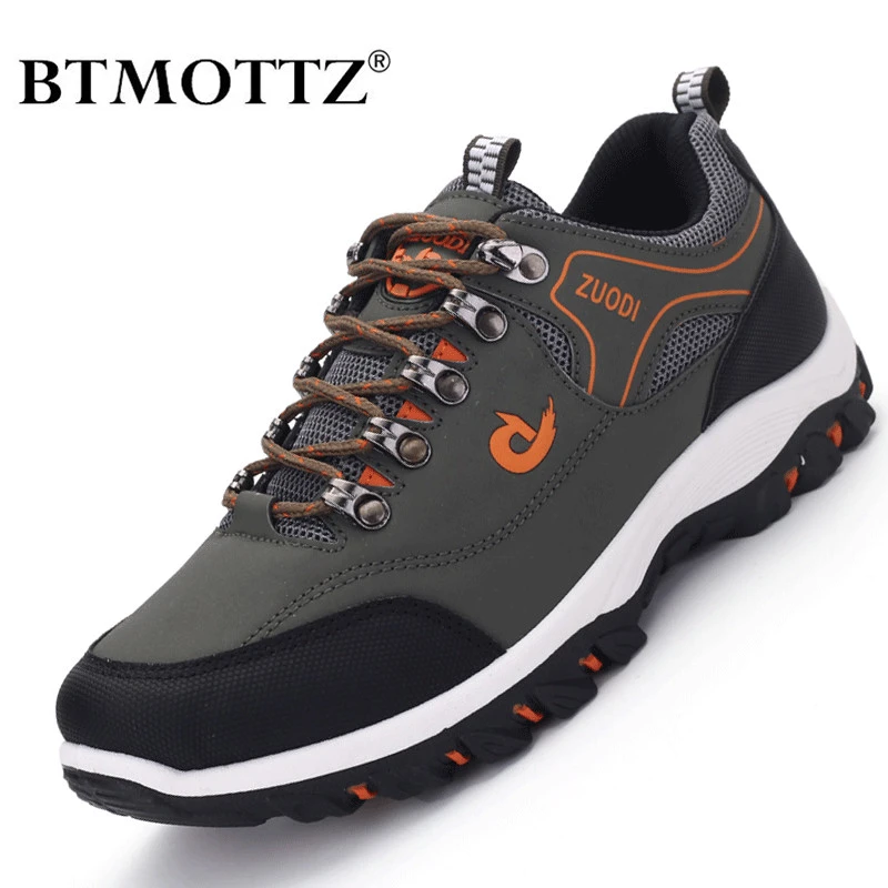 Men Treking Shoes Round Toe Climbing Hiking Shoes Outdoor Sneakers Breathable Men Trainers Comfortable Walking Casual Men Shoes