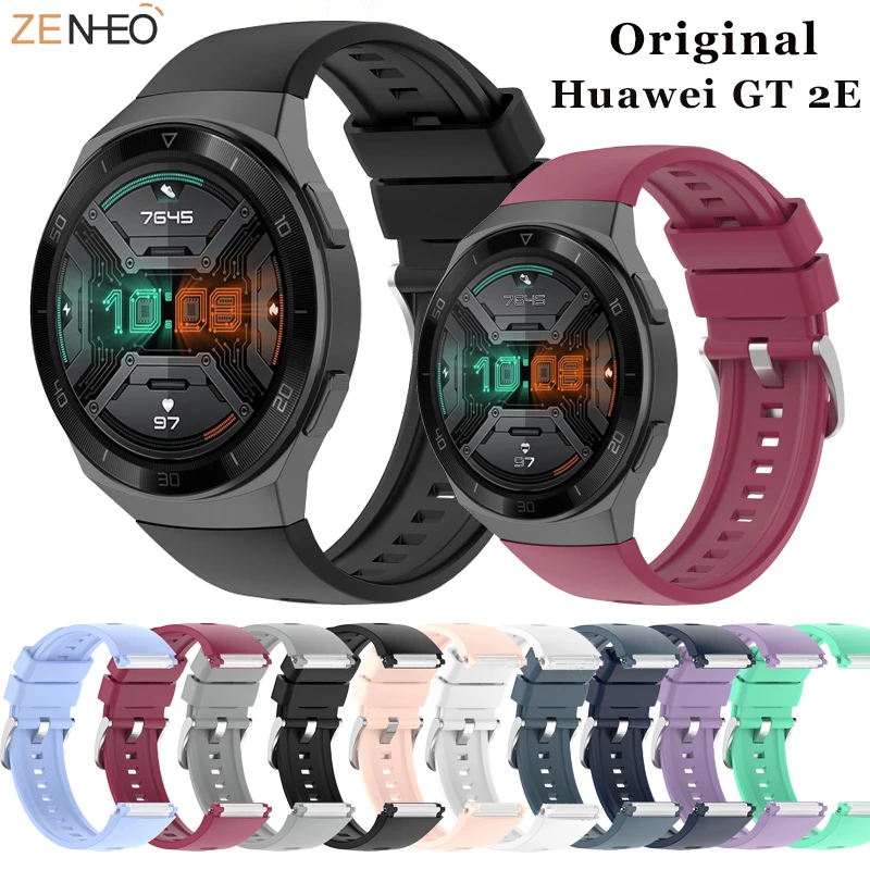 ZNNHEO Silicone Sport Watch Strap For Huawei watch GT 2e original SmartWatch band Replacement GT2e WristBand 22mm Bracelet belt