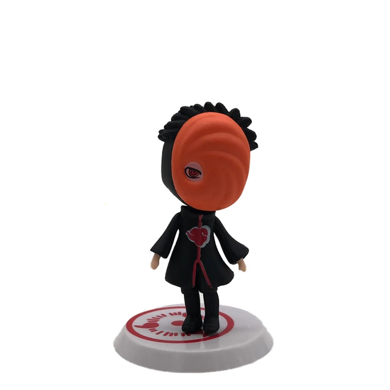Naruto Shippuden Uchiha Obito 19 Q Version Obito Anime Action Figure Model 7.5CM PVC Mask Man Statue Collectible Toy Figma Doll