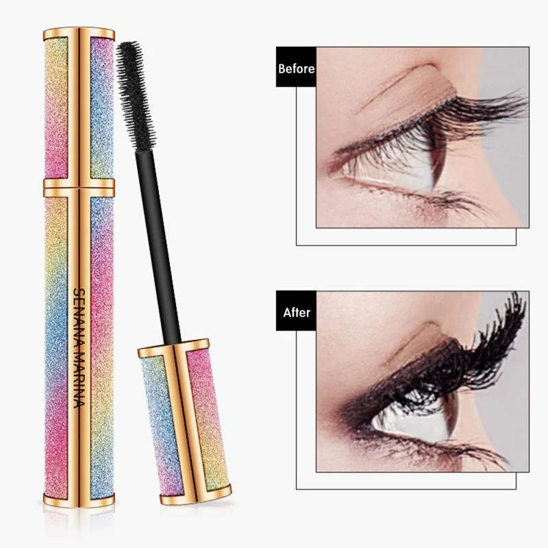 3D Mascara Makeup Lengthening Eyelash Extension Women Waterproof Fast Dry Long-wearing Lasting Mascara Big Eye Cosmetic TSLM2