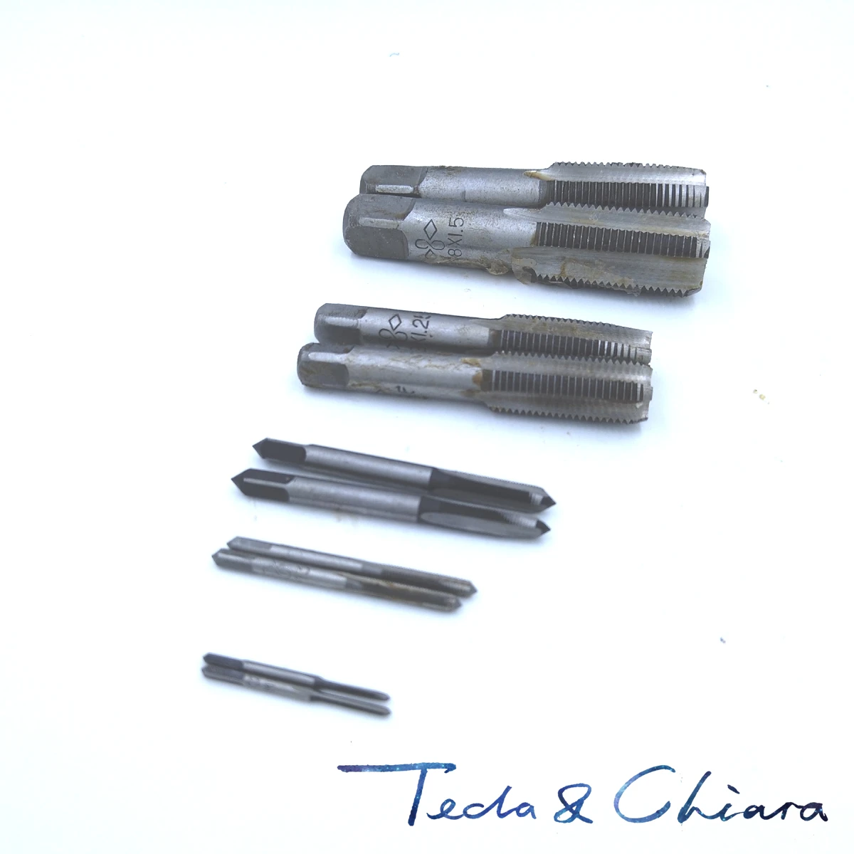 1Set M2 M2.2 M2.3 M2.5 M2.6 x 0.4mm 0.45mm Metric Taper and Plug Tap Pitch For Mold Machining * 0.4 0.45
