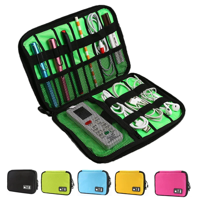 Gadget Cable Organizer Storage Bag Travel Electronic Accessories Cable Pouch Case USB Charger Power Bank Holder Digitals Kit Bag