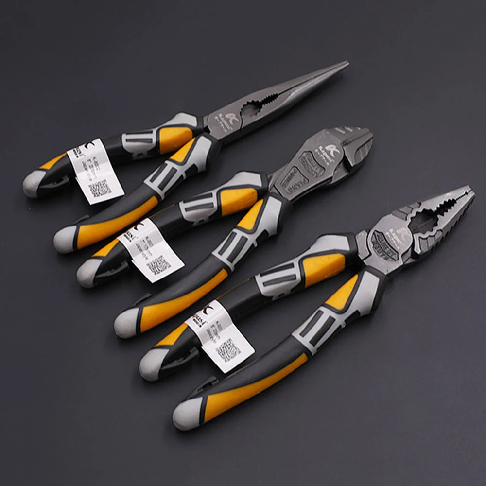 8'' Wire Pliers multi function pliers Professional Electrician Plier Chrome-Vanadium Steel Wire Cutter Stripping Crimping Tool