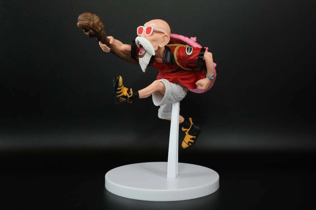 Bandai Anime Figures Dragon Ball Master Roshi PVC Toys BWFC Model Doll Kids DBZ Action Figma Brinquedos Goku 15cm Juguetes Toy