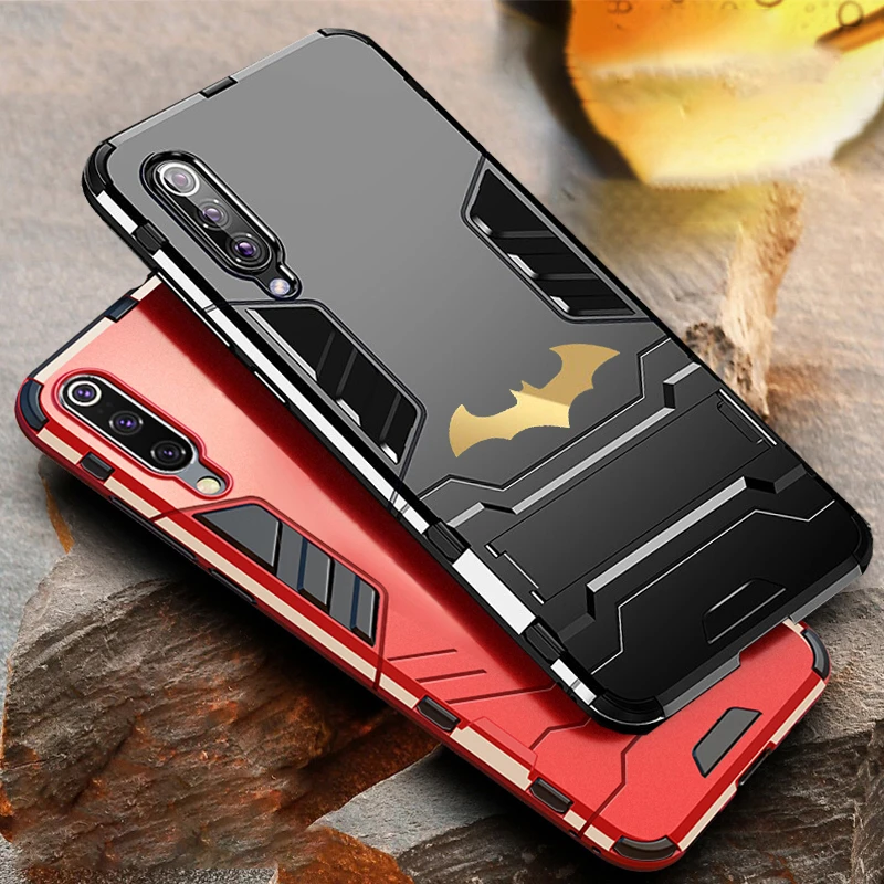 Bat Kickstand Case For Samsung Galaxy S9 S10 Plus S10e Note 20 10 9 8 A70 A50 A30 S21 S20 Shockproof Armor TPU + PC Tough Cover