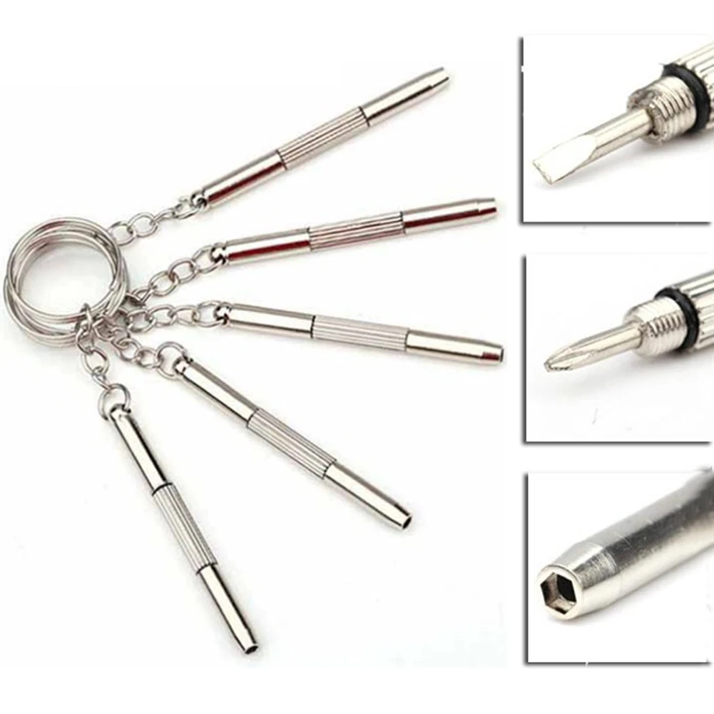 New fashion Multifunctional Outdoor Combination Tool Screwdriver Portable Mini Utility Pocket Multi Tool Keychain Key Ring Clasp