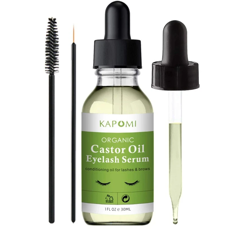 Natural Castor Oil Eyelashes Eyebrow Hair Growth Essential Oil Prevent Skin Aging Castor Organic Serum Hair Fast Growth Liquid