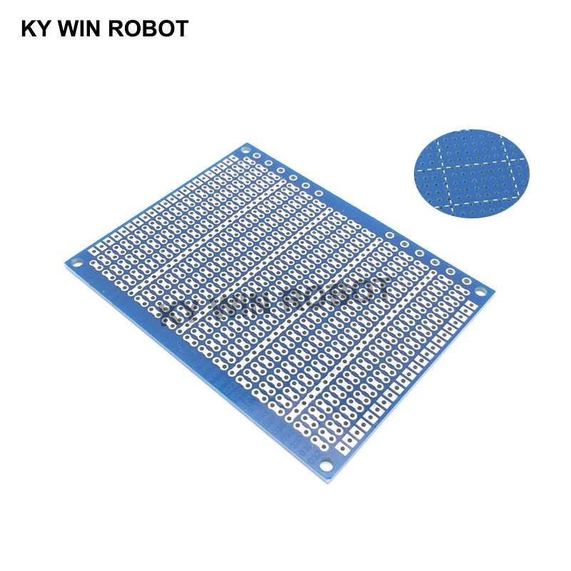 1pcs DIY 7*9CM Blue Single Side Prototype Paper PCB Universal Experiment Matrix Circuit Board 7x9CM For Arduino