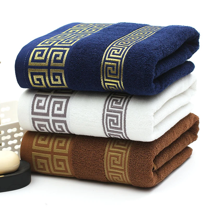 35x75cm 100% Cotton High Quality Luxury Soft Embroidered Beach  Strongly Water Absorbent Adult Towels Bathroom