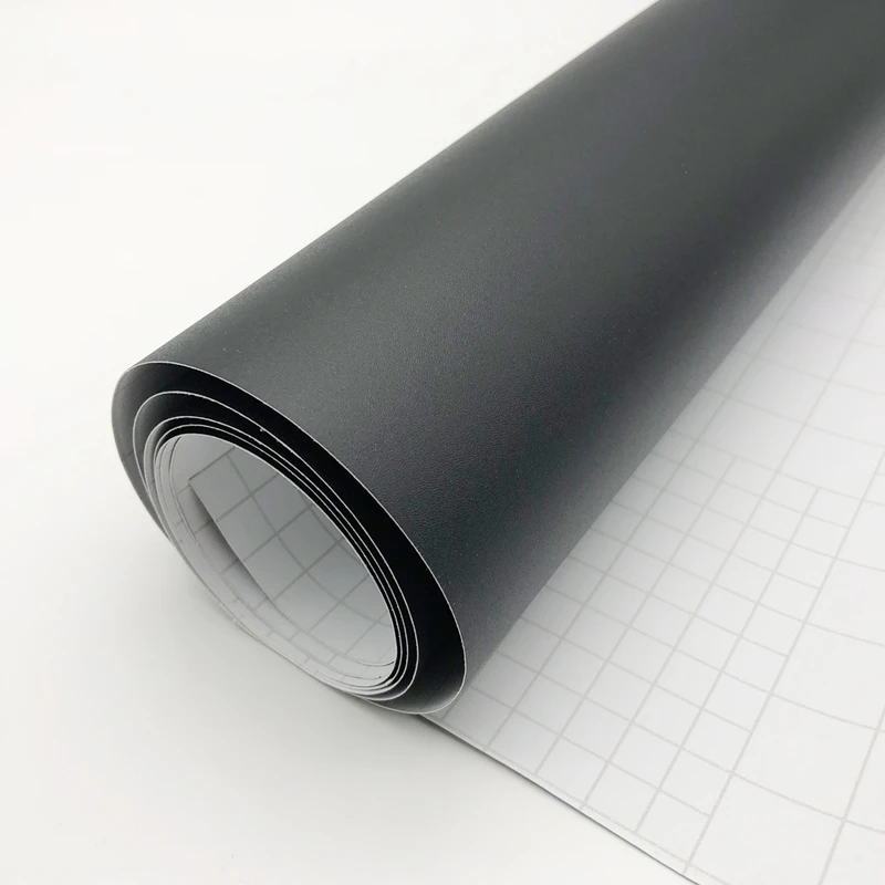 Flexible Black Matte Vinyl car Wraps auto Satin Matt Black Foil Car Wrap Film Vehicle Sticker 152cm*10/20/30/40/50cm