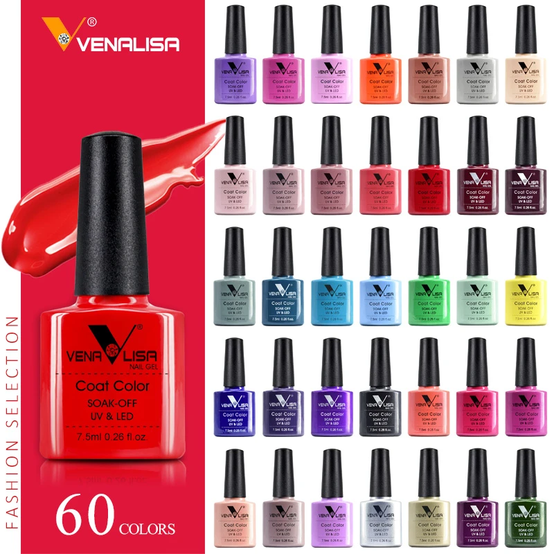 Venalisa Fashion Shiny 7.5 ML Soak Off UV Gel Nail Gel Polish Cosmetics Nail Art Manicure Nails Gel Polish Tips Nail Varnish L1