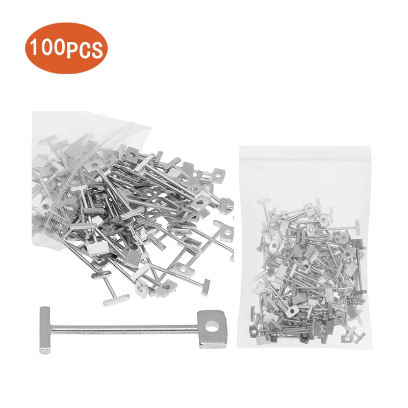 100/50pcs Replacement Steel Needles Tile Leveling Locator Level Wedges Locator Spacers Tiles Positioning Flooring Tile Carrelage