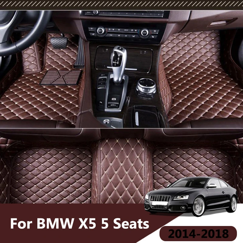 Car Floor Mats For BMW X5 5 Seats 2014 2015 2016 2017 2018 Custom Rugs Auto Interior Mat Accessories Car Carpets