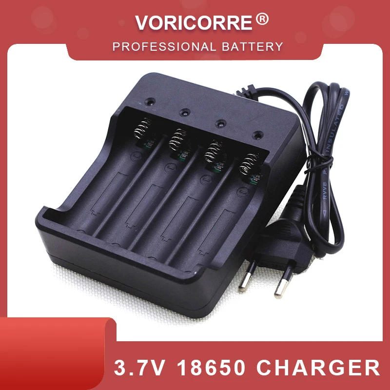 VariCore 3.7V 18650 Charger Li-ion Battery 4.2V Four Slot Line Charge Full from Shutdown Factory Fashlight batteries Charger