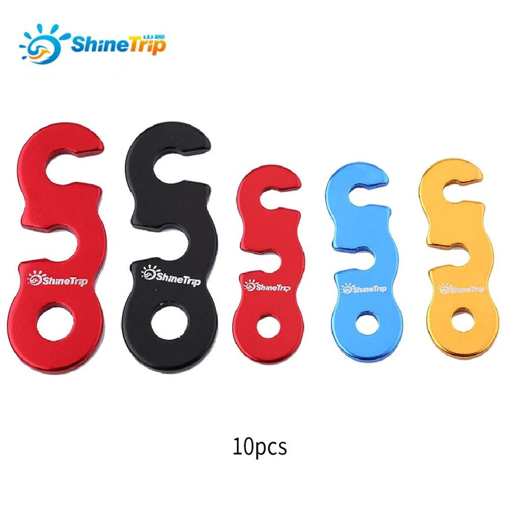 10pcs Tent Rope Tensioner Stoppers Camping Tent Anwing Tarp Guyline Tensioner Windproof Rope Buckle Outdoor Canopy Rope Adjuster