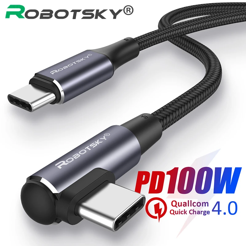PD 60W/100W USB C to USB Type C Cable For Xiaomi Redmi Note 8 Pro Quick Charge 4.0 Fast Charging For MacBook Pro Data Cable Cord