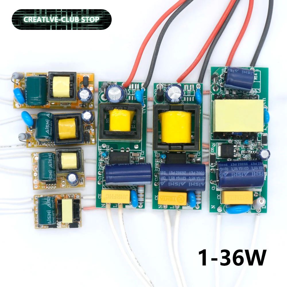 LED Driver 300mA 8-12W 1-3W 5W 4-7W 12W 18-25W 25-36W LED Power Supply Unit Lighting Transformers For driver led strip Light DIY