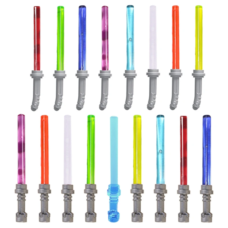 Movie Series Star W Weapons Multicolor Light Sword Building Blocks MOC Accessories Children Toys Creative Birthday Gifts