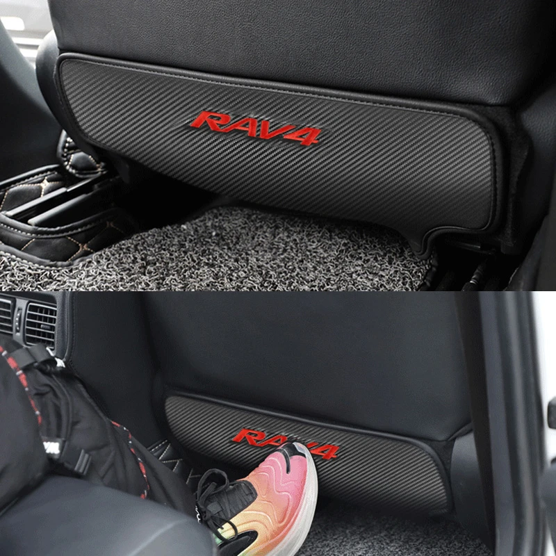 1pcs Car Seat Back Anti-Kick Cushion Pad Rear Seat Passenger Anti-Dirty Kick Pad for Toyota RAV4 Accessories Car-Styling