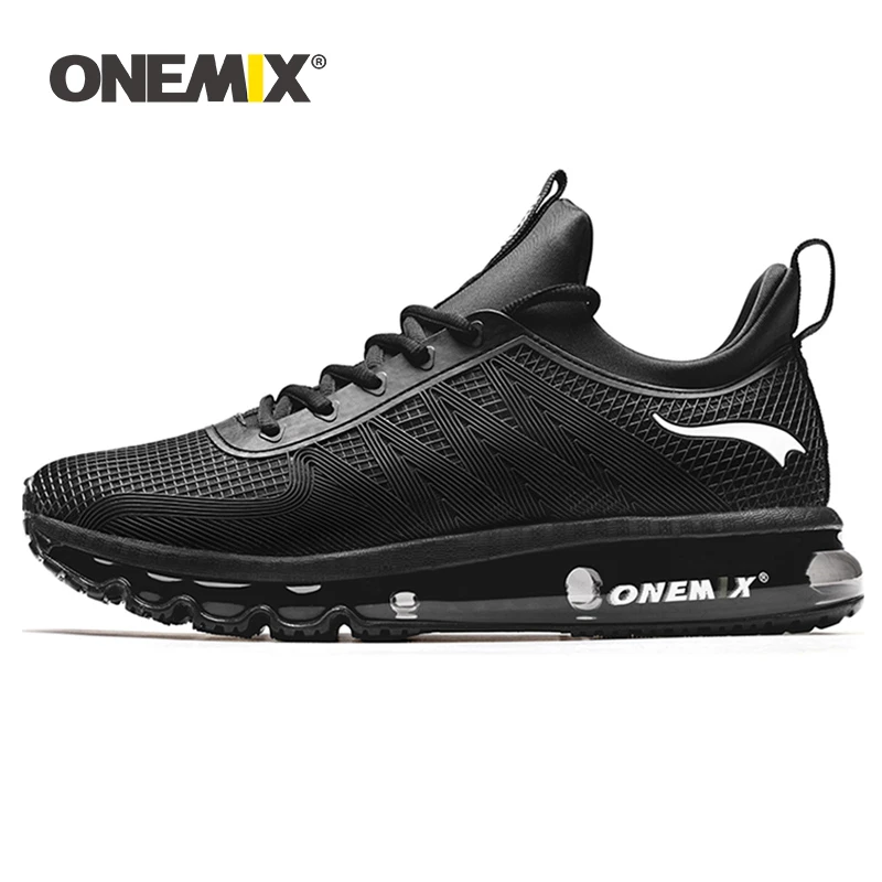 ONEMIX High Top Running Shoes For Men Shock Absorption Sport Height Increased Air Cushion Sneakers Outdoor Walking Jogging Shoes