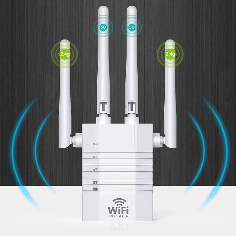 AC1200 5Ghz WiFi Repeater Wireless Network Extender Wi-Fi Amplifier 802.11N Long Range Wi fi Signal Expand Wifi Repeator