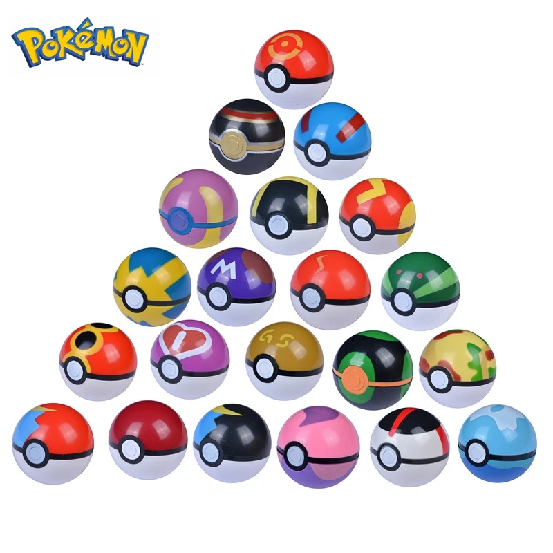 20 Style 6.8 Cm Pet Elf Ball Pokemon Pokeballs With 2-3cm Figures Toys Can Dream Bedroom Furnishings For Children Birthday Gift