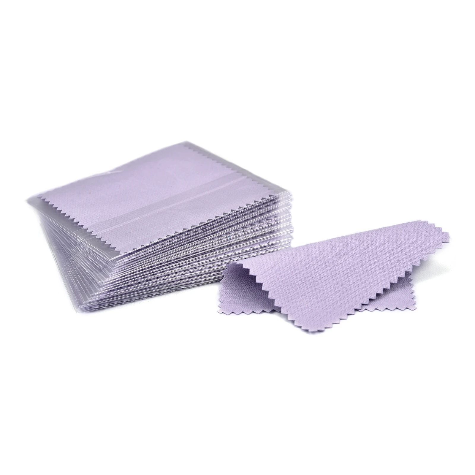 50pcs/Pack 8x8cm Sterling Silver Cleaning Cloth Color Polishing Cloth Silver Gpld Jewelry Soft Wipe Individually Packaged