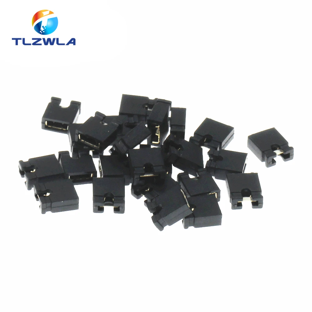 100pcs Pin Header Jumper blocks Connector 2.54 mm for 3 1/2 Hard Disk Drive CD/DVD Drive Motherboard and/or Expansion Card G25