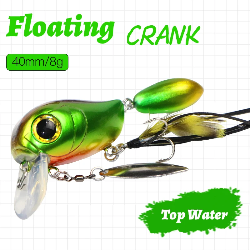 HISTOLURE  Fishing Lure SA40  CRANK 40mm 8g 12 Colors Floating Lure  Bass Pike Wobblers Crankbait