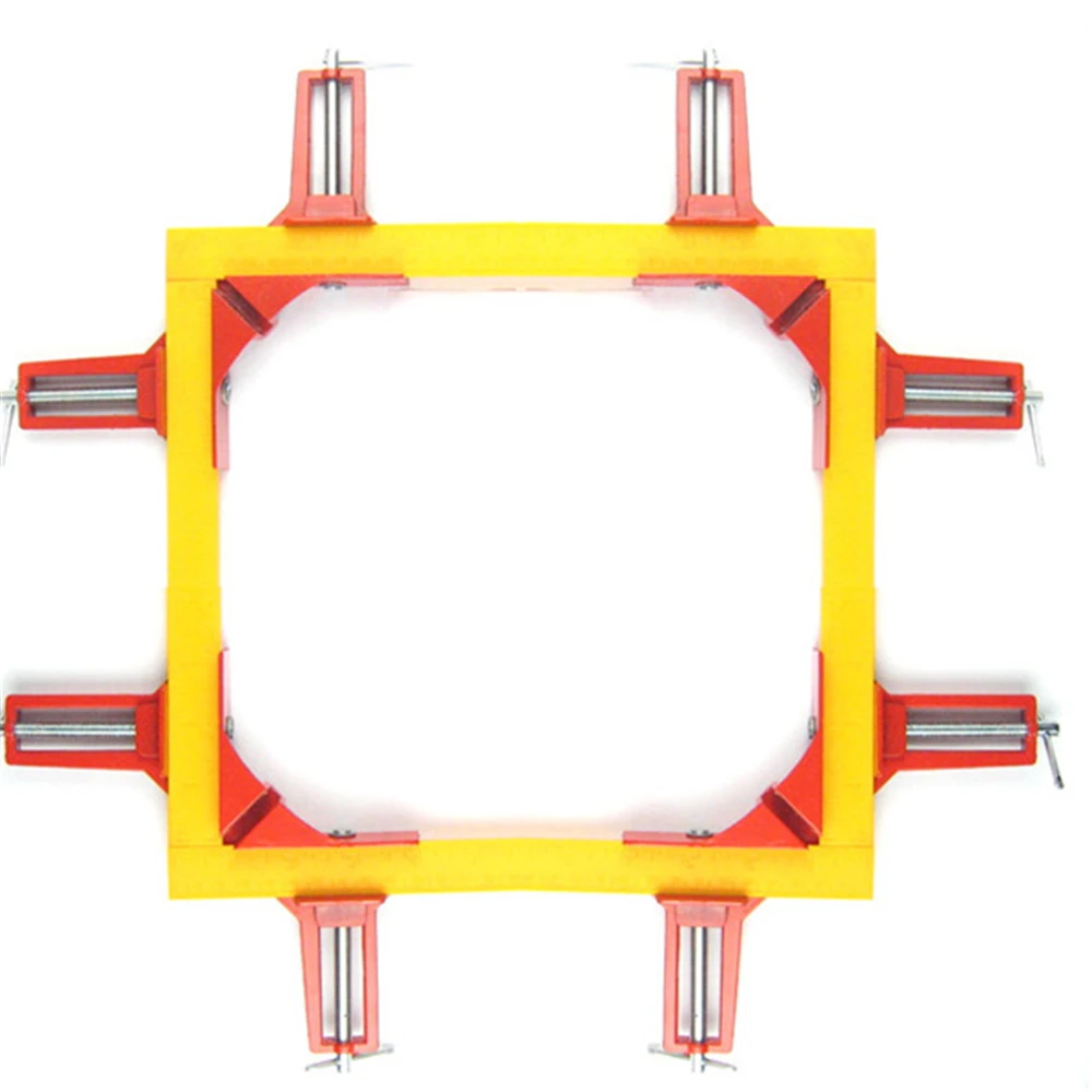 4 PCS Rugged 90 Degree Right Angle Clamp DIY Corner Clamps Quick Fixed Fishtank Glass Wood Picture Frame Woodwork Right Angle