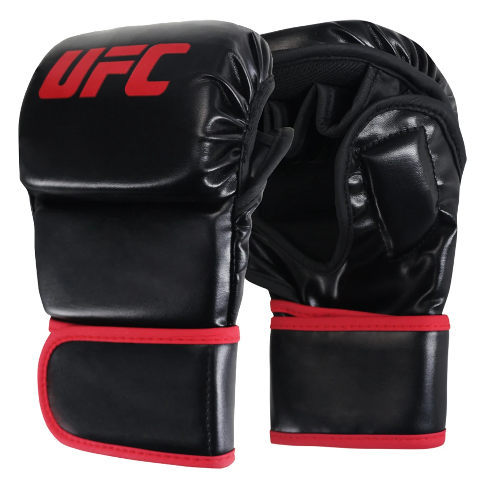 MMA fight Black training Boxing gloves MMA Tiger Muay Thai gloves muay thai boxing fight glove Sanda pads box mma boxers gloves